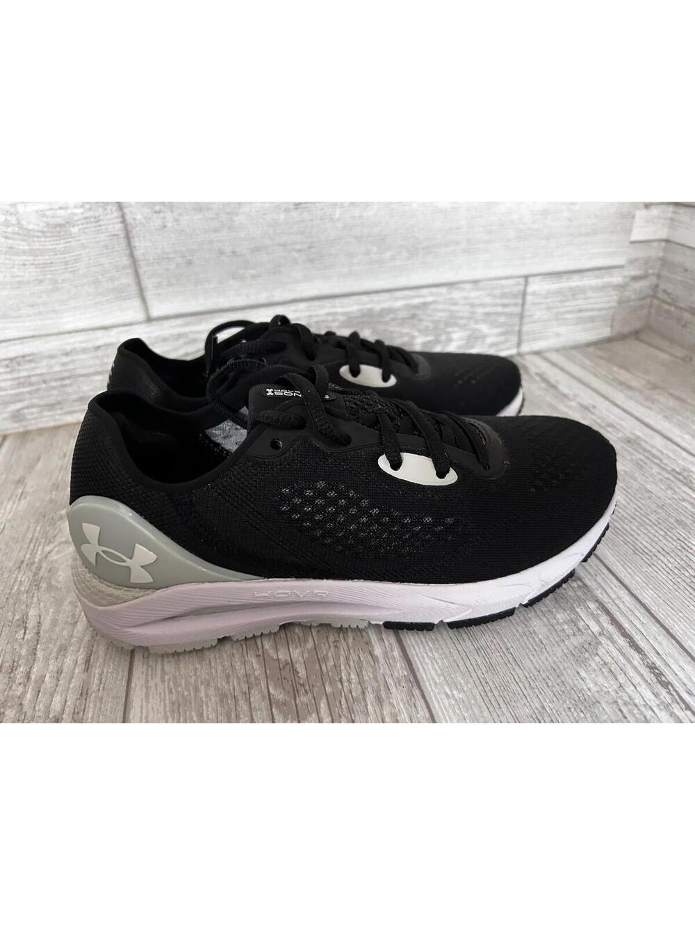 Under Armour HOVR Sonic 5 Women’s Running Shoes Black White Size 6 New w/ Box